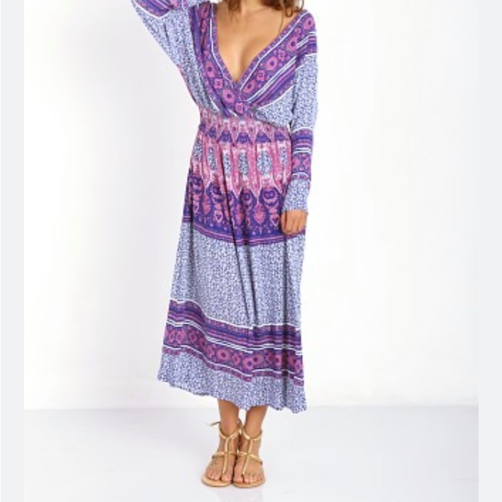 Free People Bohemian She’s a Lady Midi Dress - Picture 2 of 15
